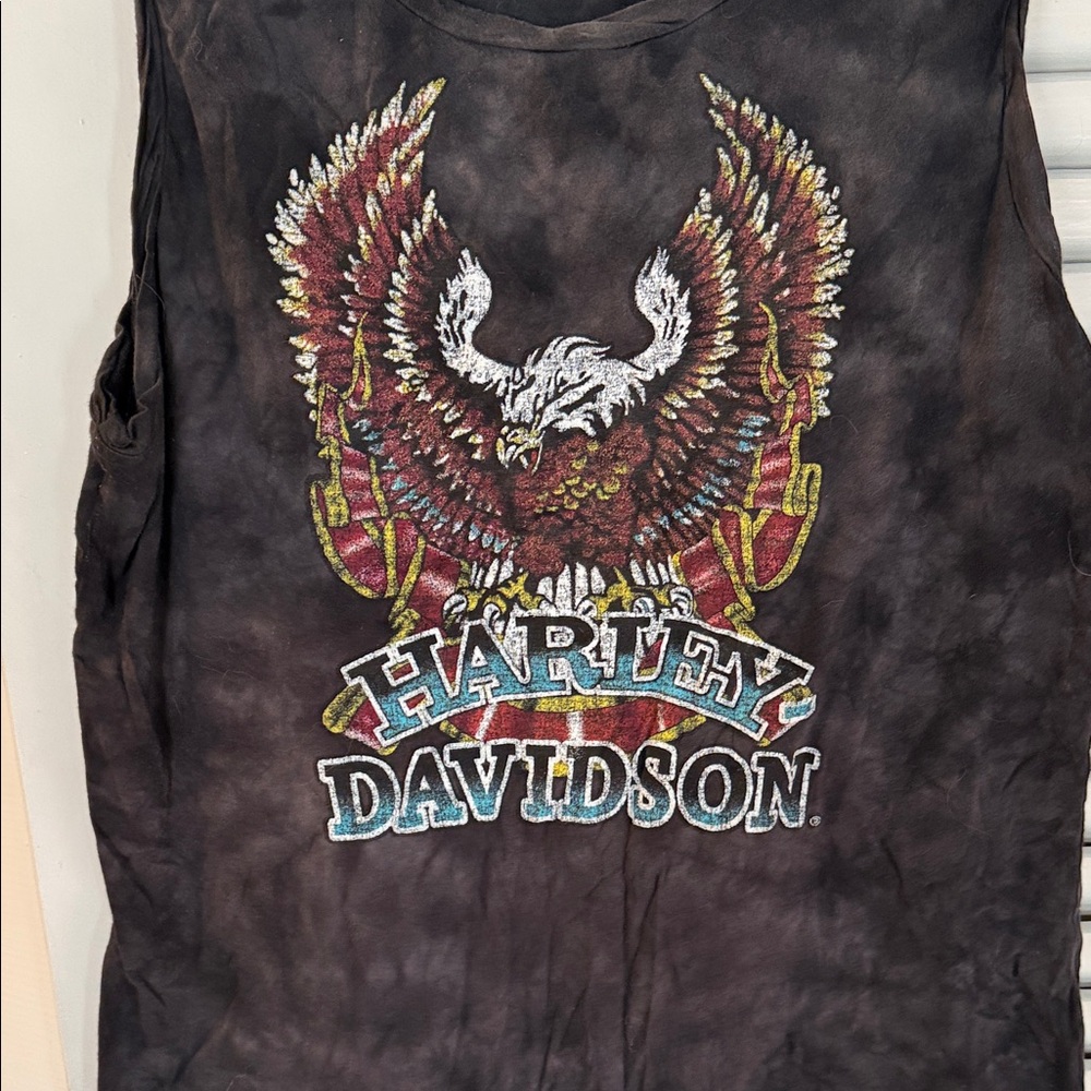 Harley-Davidson Black Tank with Eagle Design
